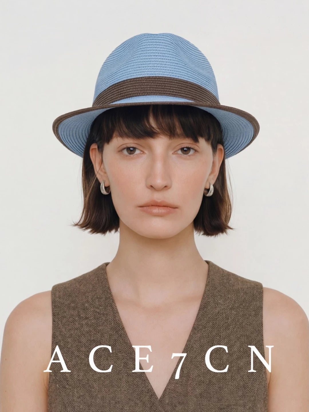 Woven Paper-Straw Sun Hat — ACE7CN