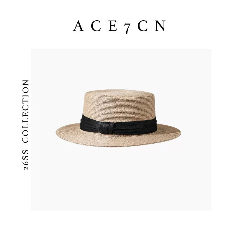 Plant-Fibre Raffia Fedora — ACE7CN