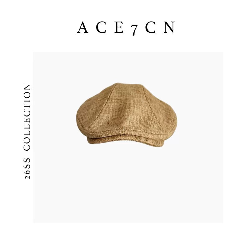 Linen Flat Cap — ACE7CN