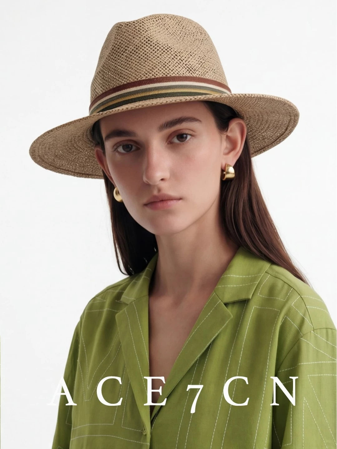 Woven Seagrass Fedora — ACE7CN