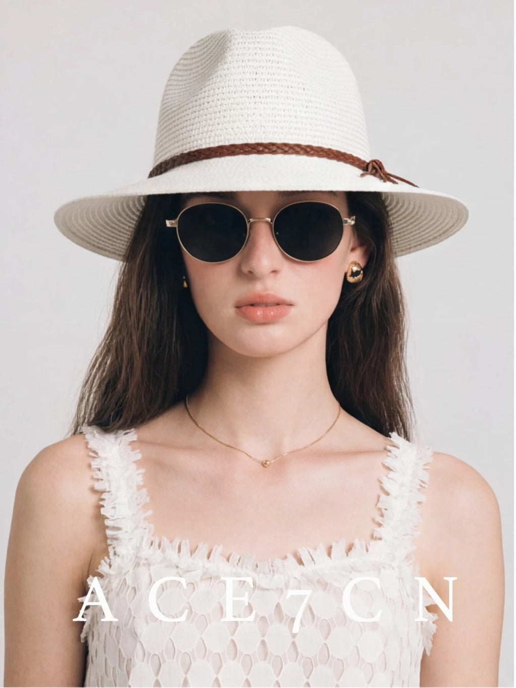 Woven Straw Panama Hat — ACE7CN