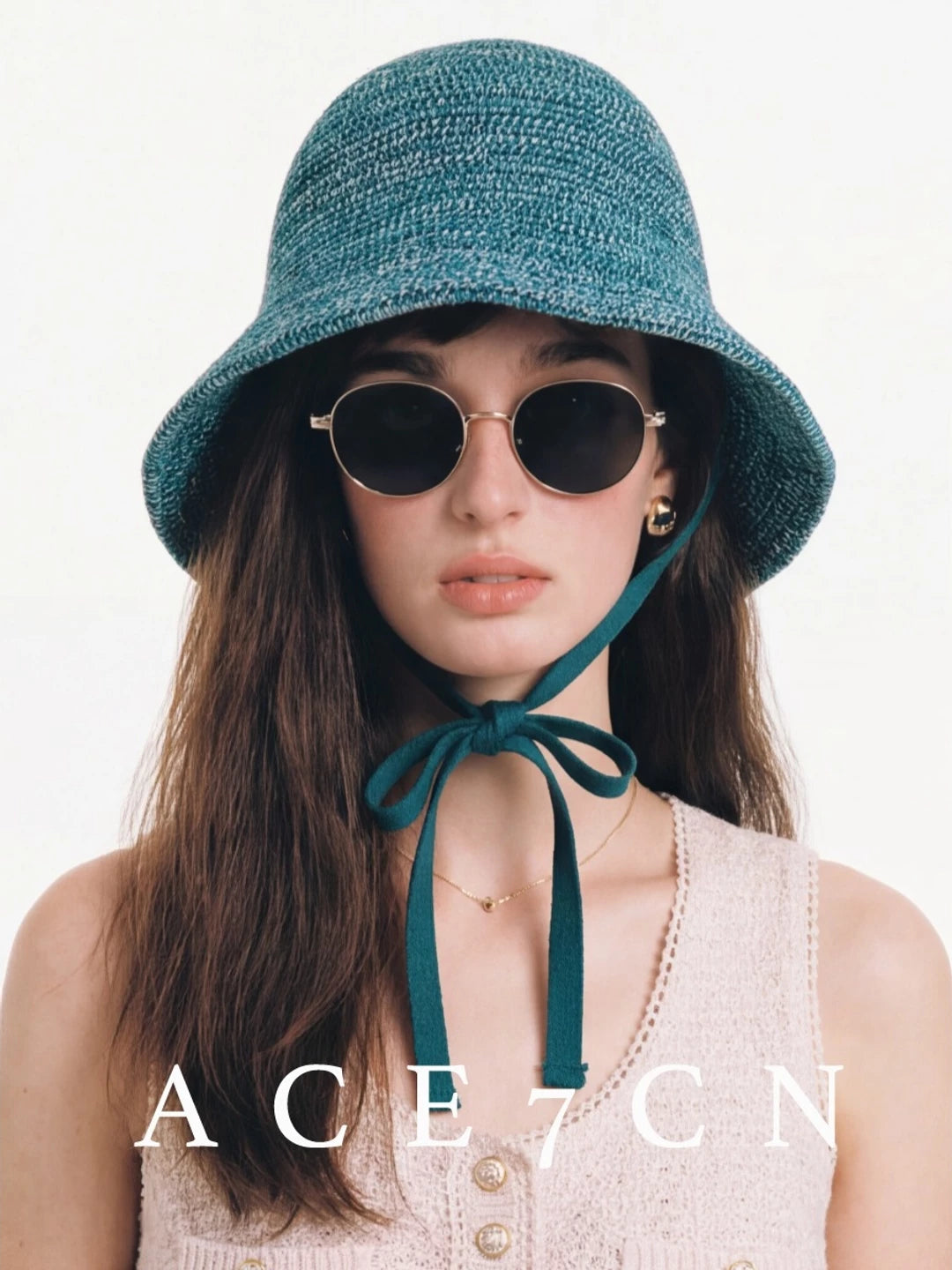 Tie-Strap Crochet Bucket Hat — ACE7CN