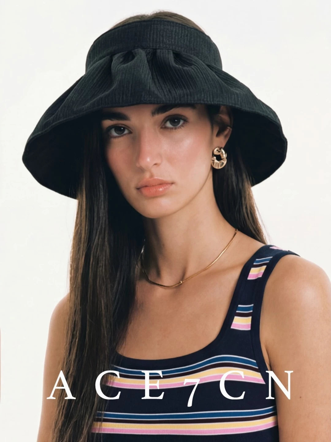 Wide-Brim Headband Visor — ACE7CN