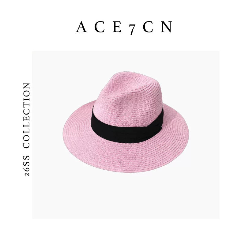 Wide-Brim Straw Panama Hat — ACE7CN
