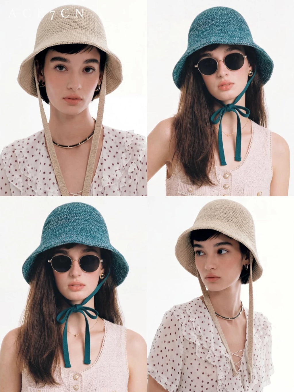 Tie-Strap Crochet Bucket Hat — ACE7CN