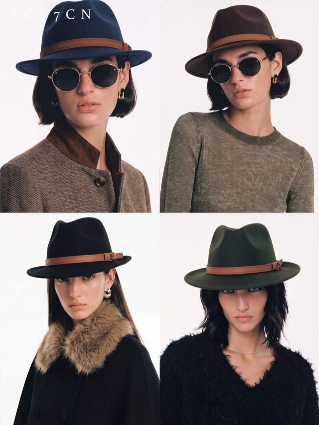 Belt-Buckle Western Panama Hat — ACE7CN