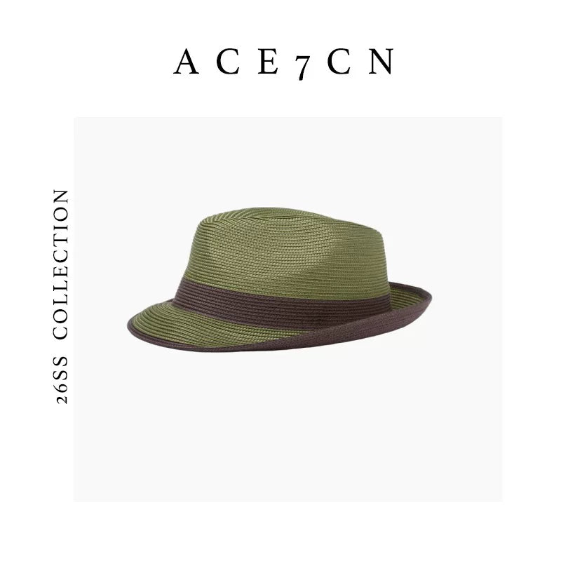 Woven Paper-Straw Sun Hat — ACE7CN