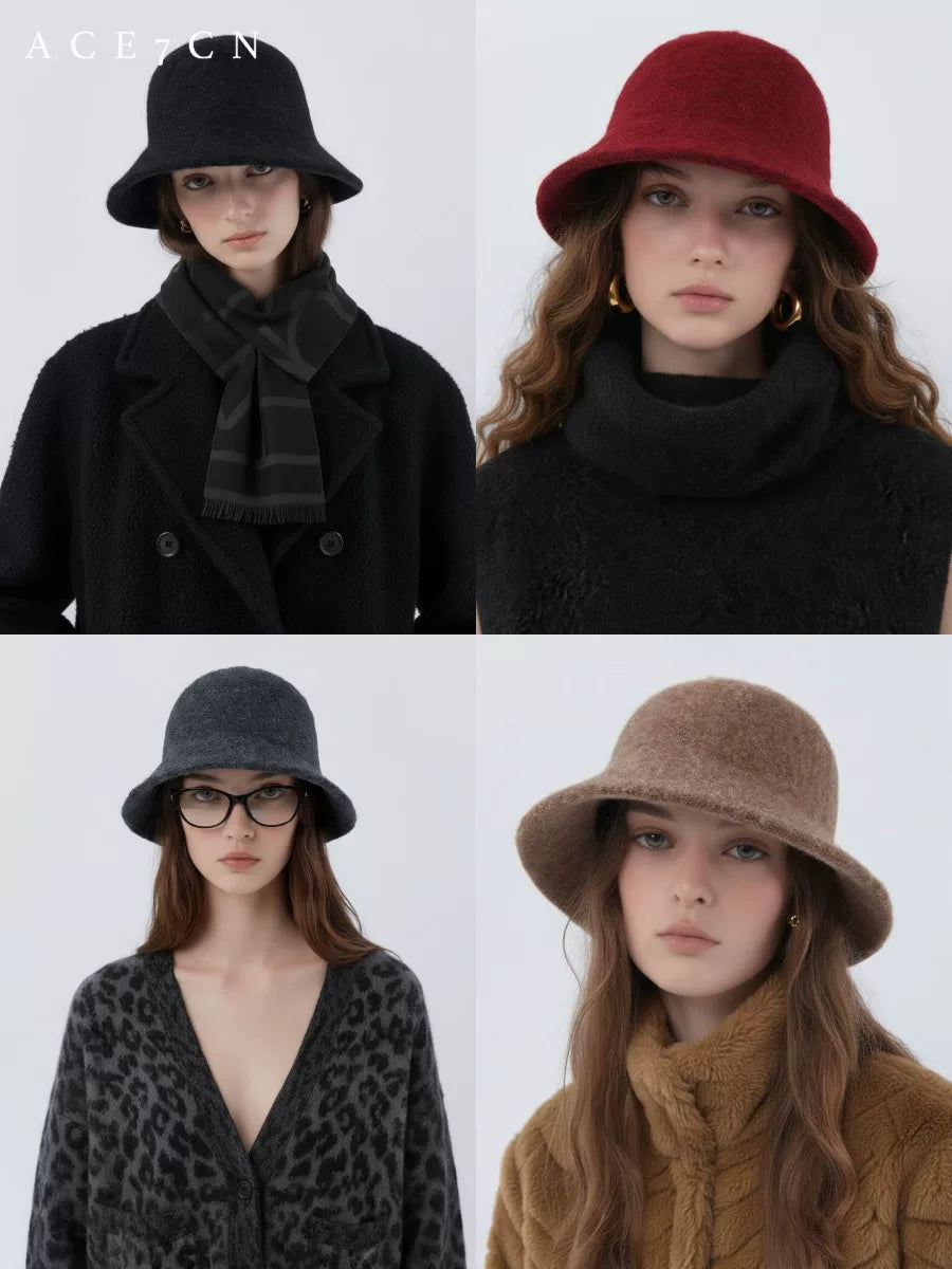 Knit Wool Bucket Hat — ACE7CN