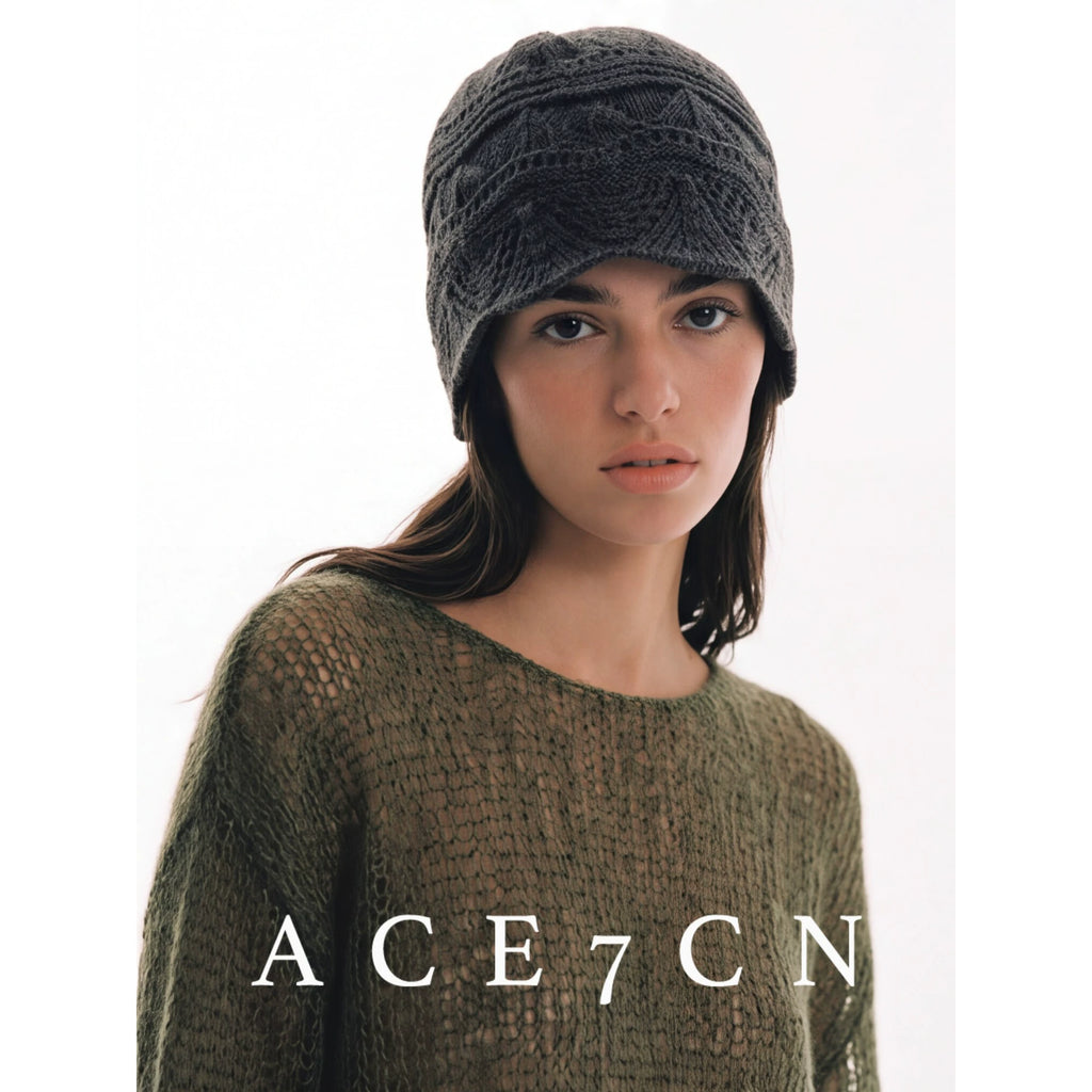 Slouchy Crochet Wrap Beanie — ACE7CN