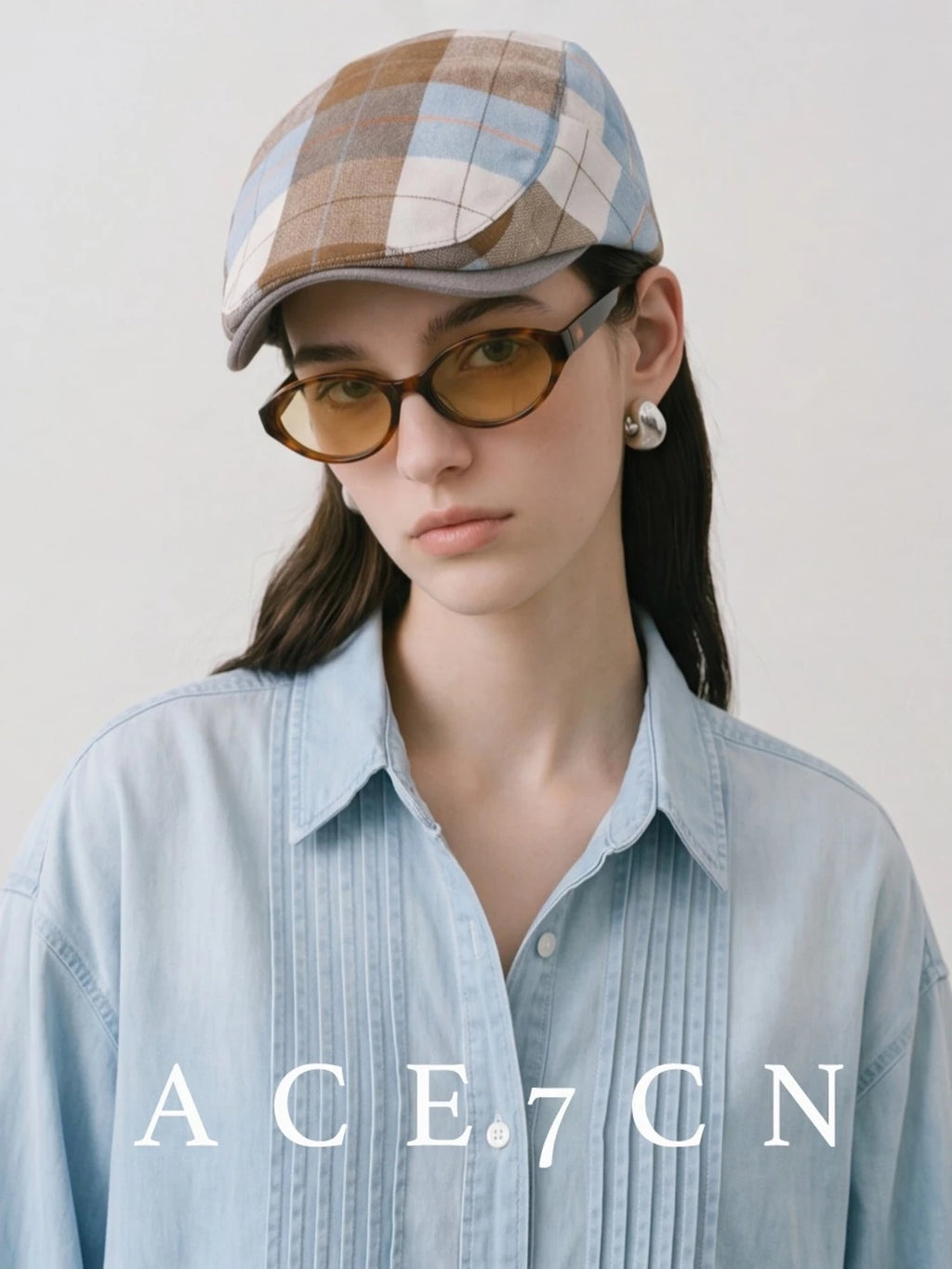 Lightweight Plaid Flat Cap — ACE7CN