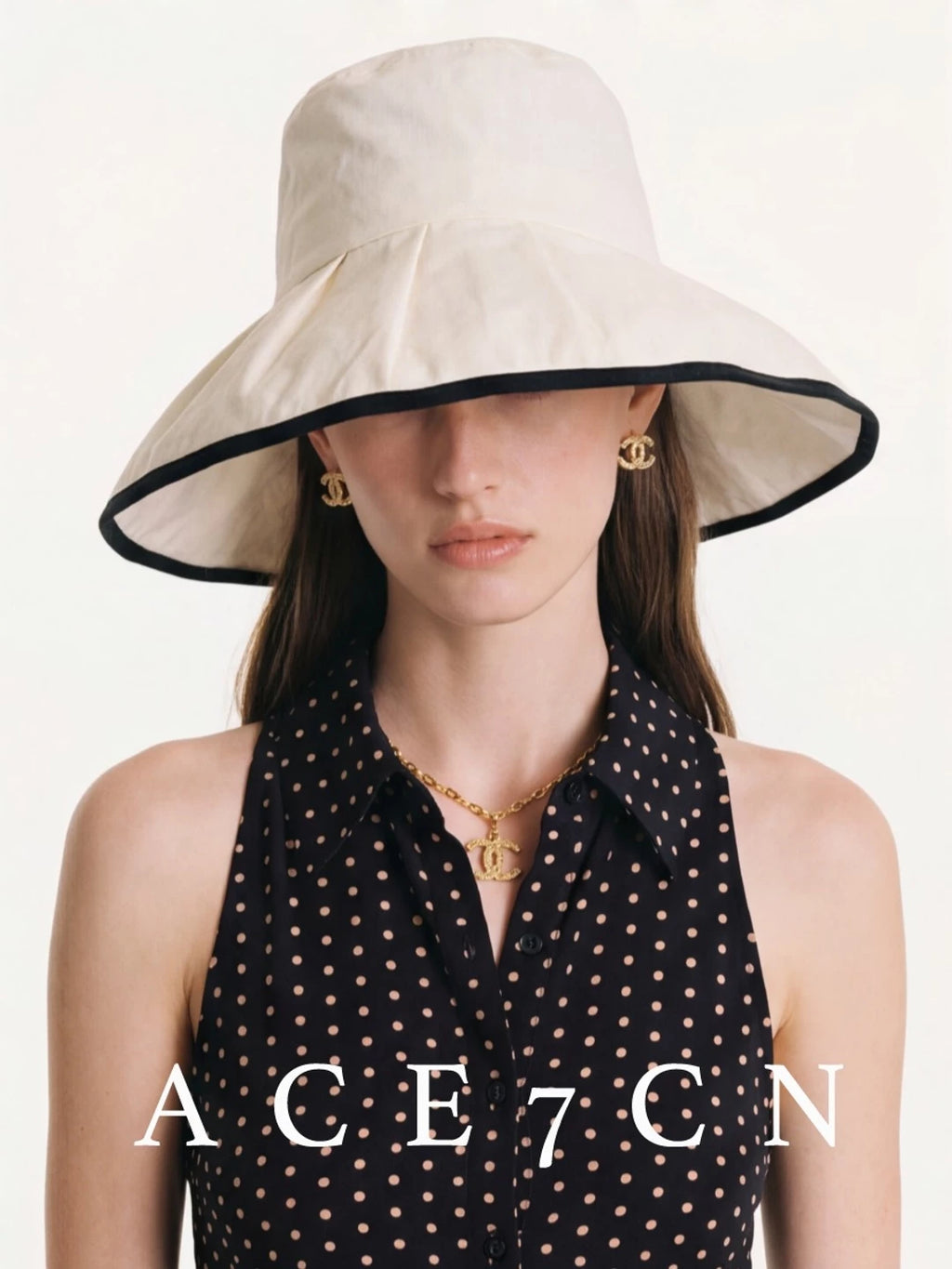 Pinched-Pleat Cloche Bucket Hat — ACE7CN