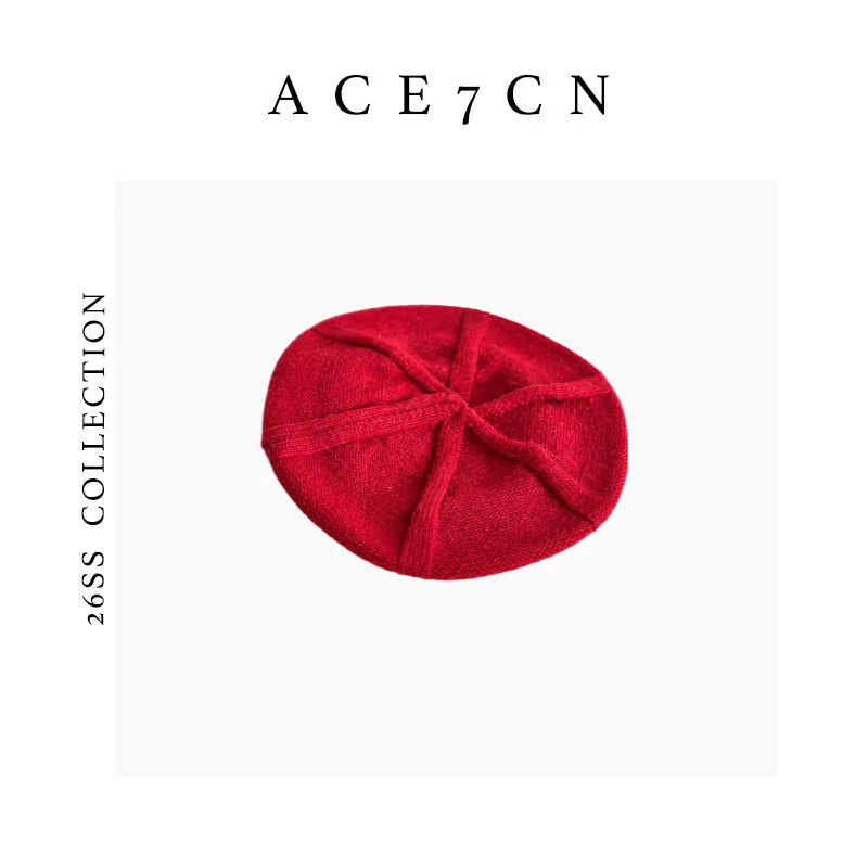 Soft Wool Knit Beret — ACE7CN