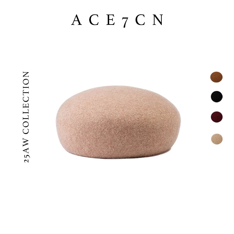 Runway Domed Wool Pillbox Hat — ACE7CN