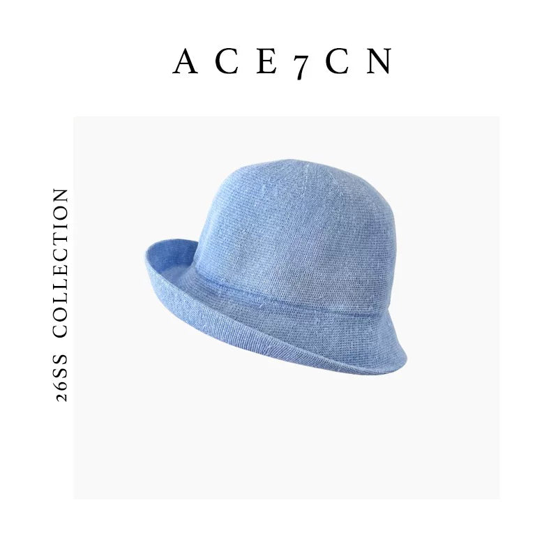 Roll-Brim Washi Paper Bucket Hat — ACE7CN