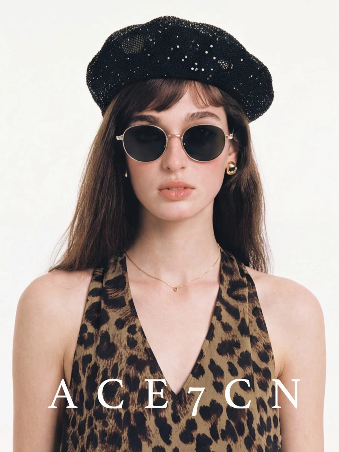 Fine Sequin Painter Beret — ACE7CN