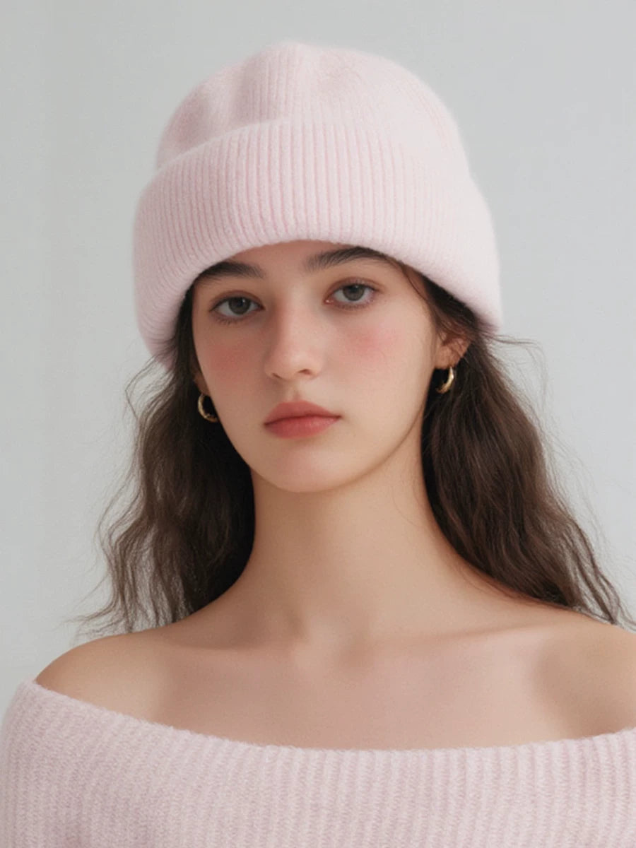 Muted-Pastel Ear-Flap Beanie — ACE7CN