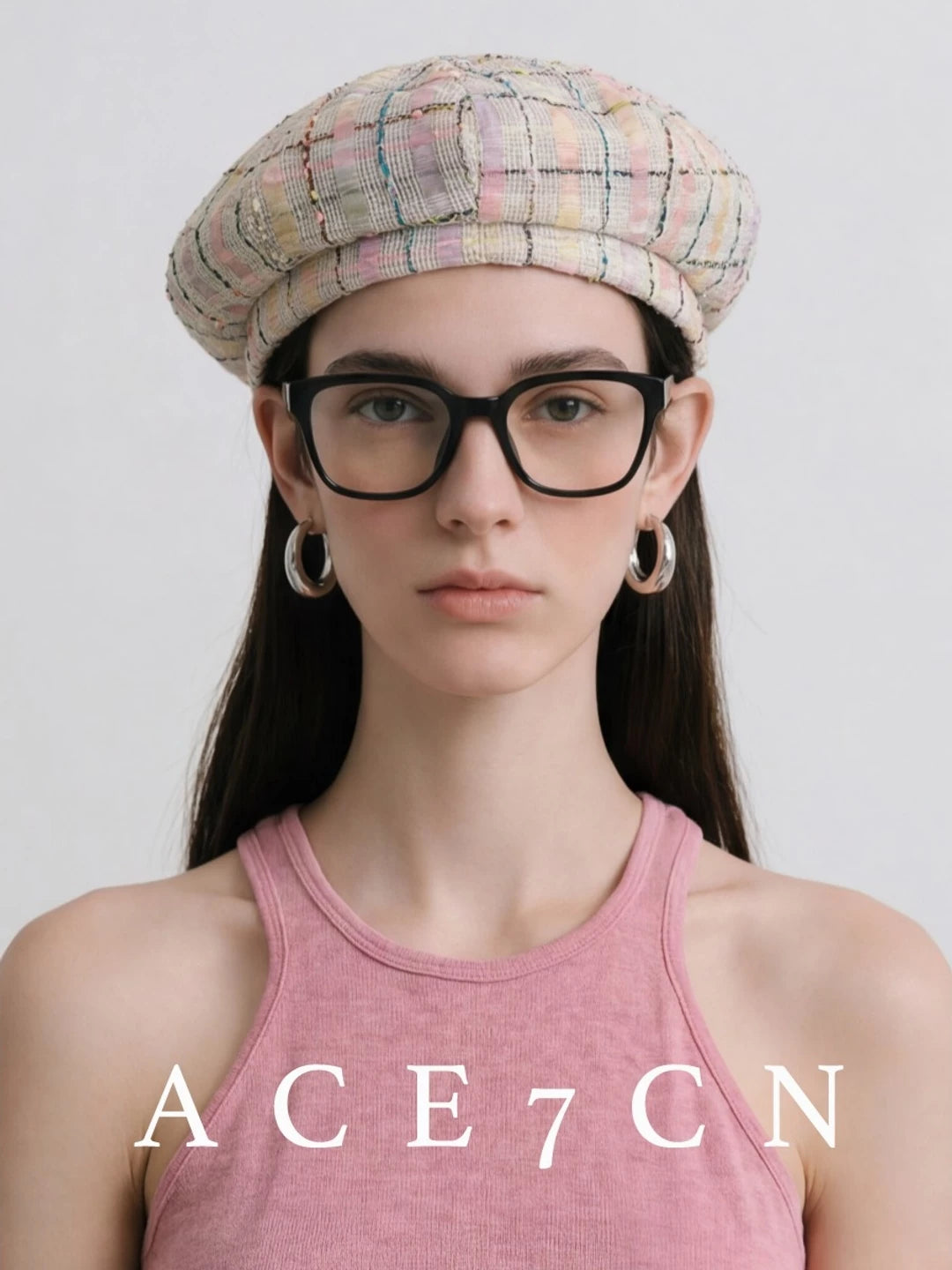 Hand-Stitched Tweed Painter Beret — ACE7CN