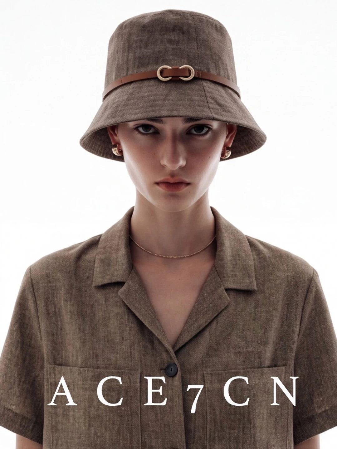 Soft Cotton-Linen Bucket Hat — ACE7CN