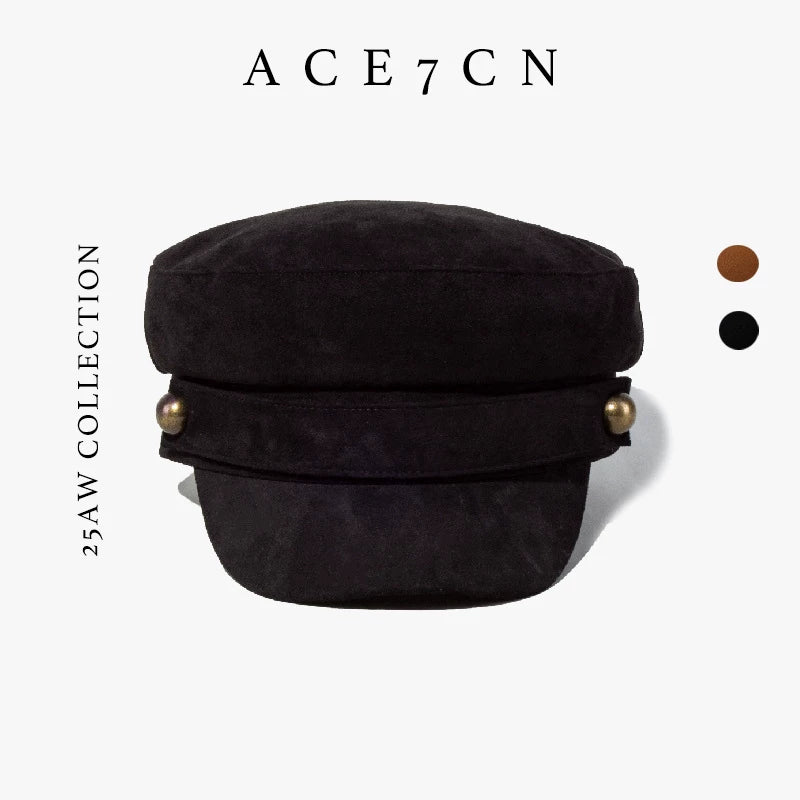 Suede Captain Cap — ACE7CN