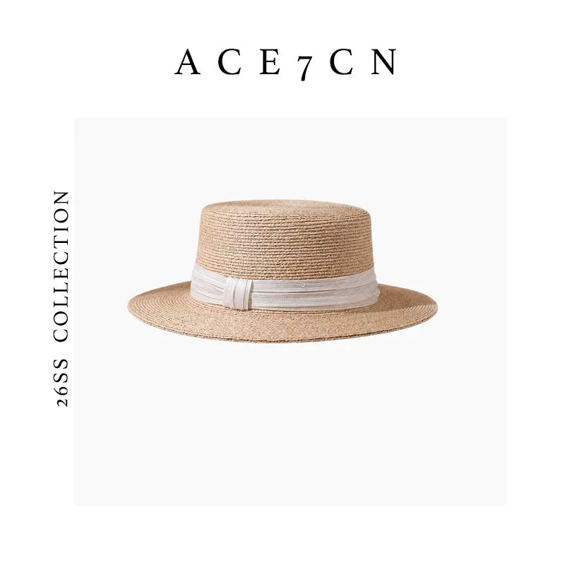 Plant-Fibre Raffia Fedora — ACE7CN