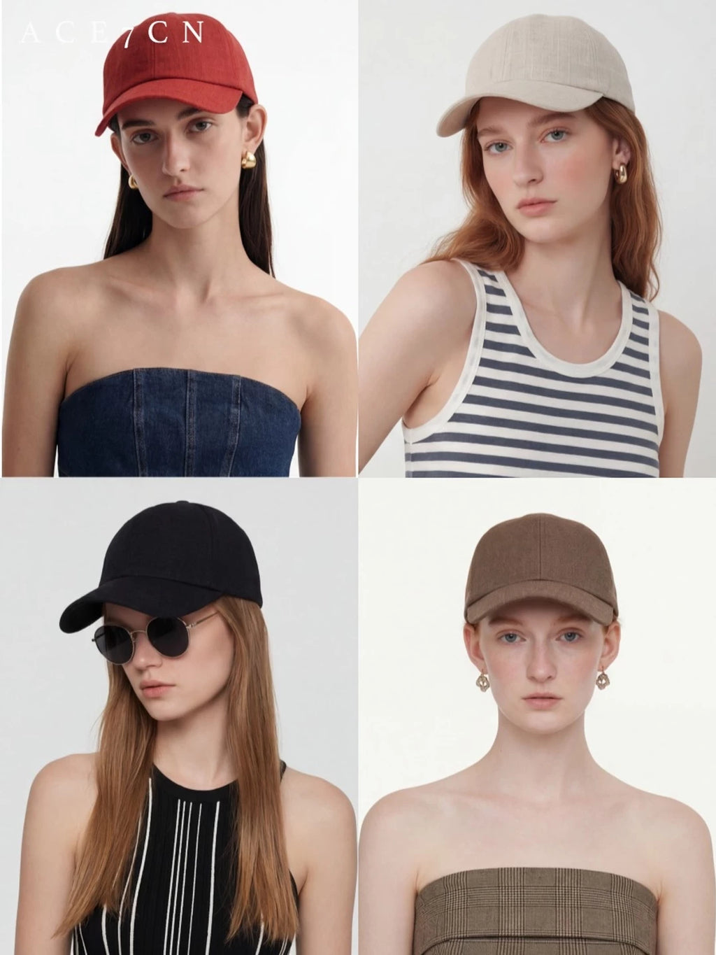 Soft-Crown Linen Baseball Cap — ACE7CN