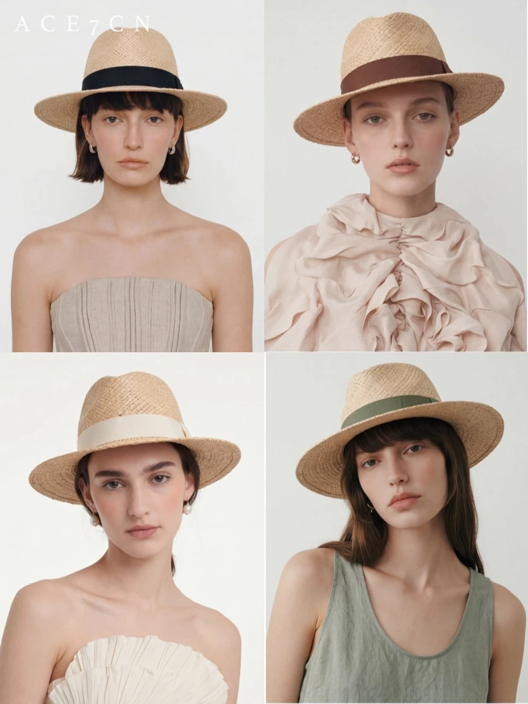 Natural Raffia Fedora — ACE7CN
