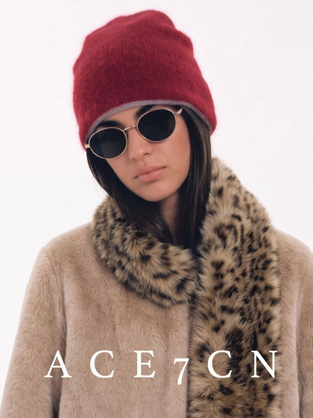 Two-Tone Minimalist Knit Beanie — ACE7CN