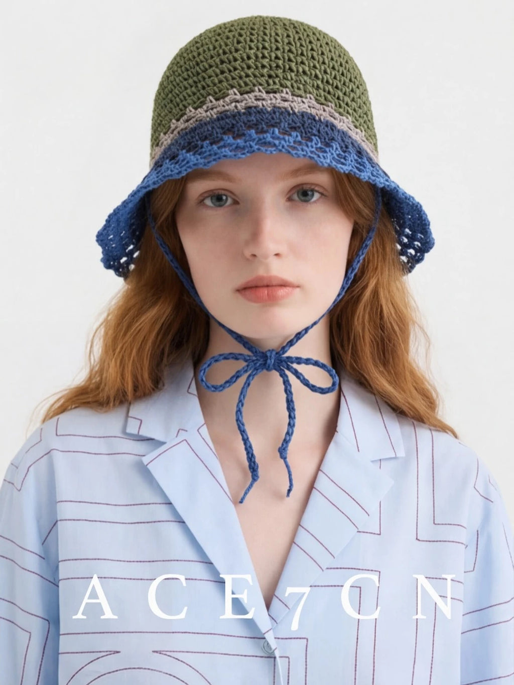 Rainbow Hand-Crochet Bucket Hat — ACE7CN