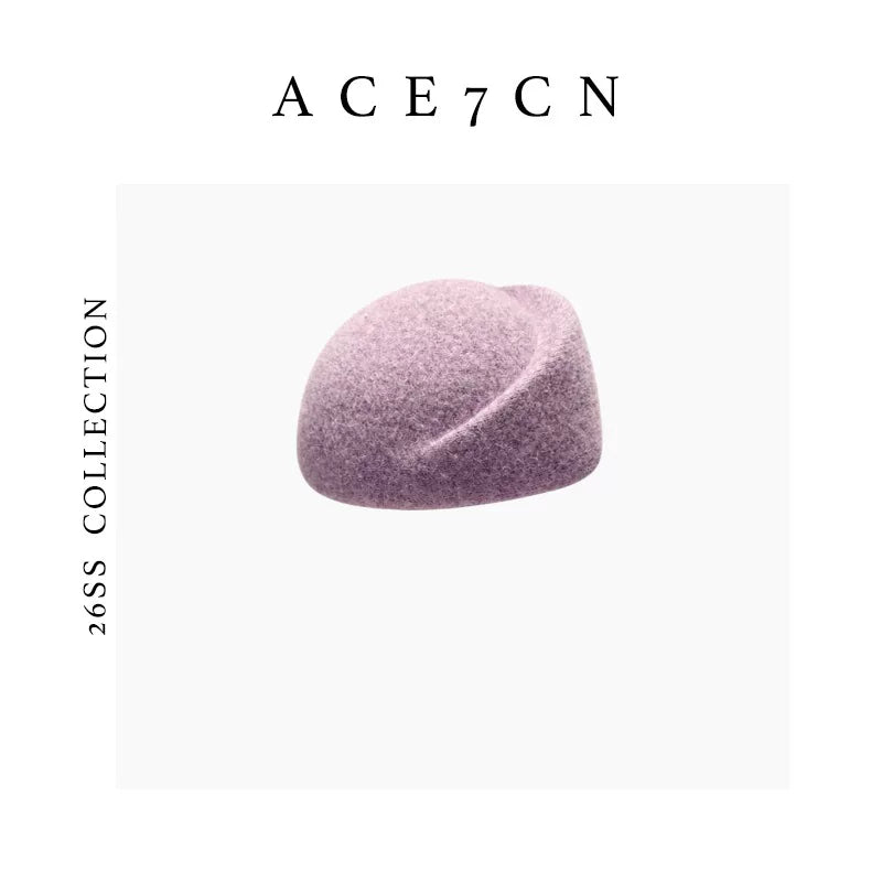 Brimless Wool-Blend Pillbox Hat — ACE7CN