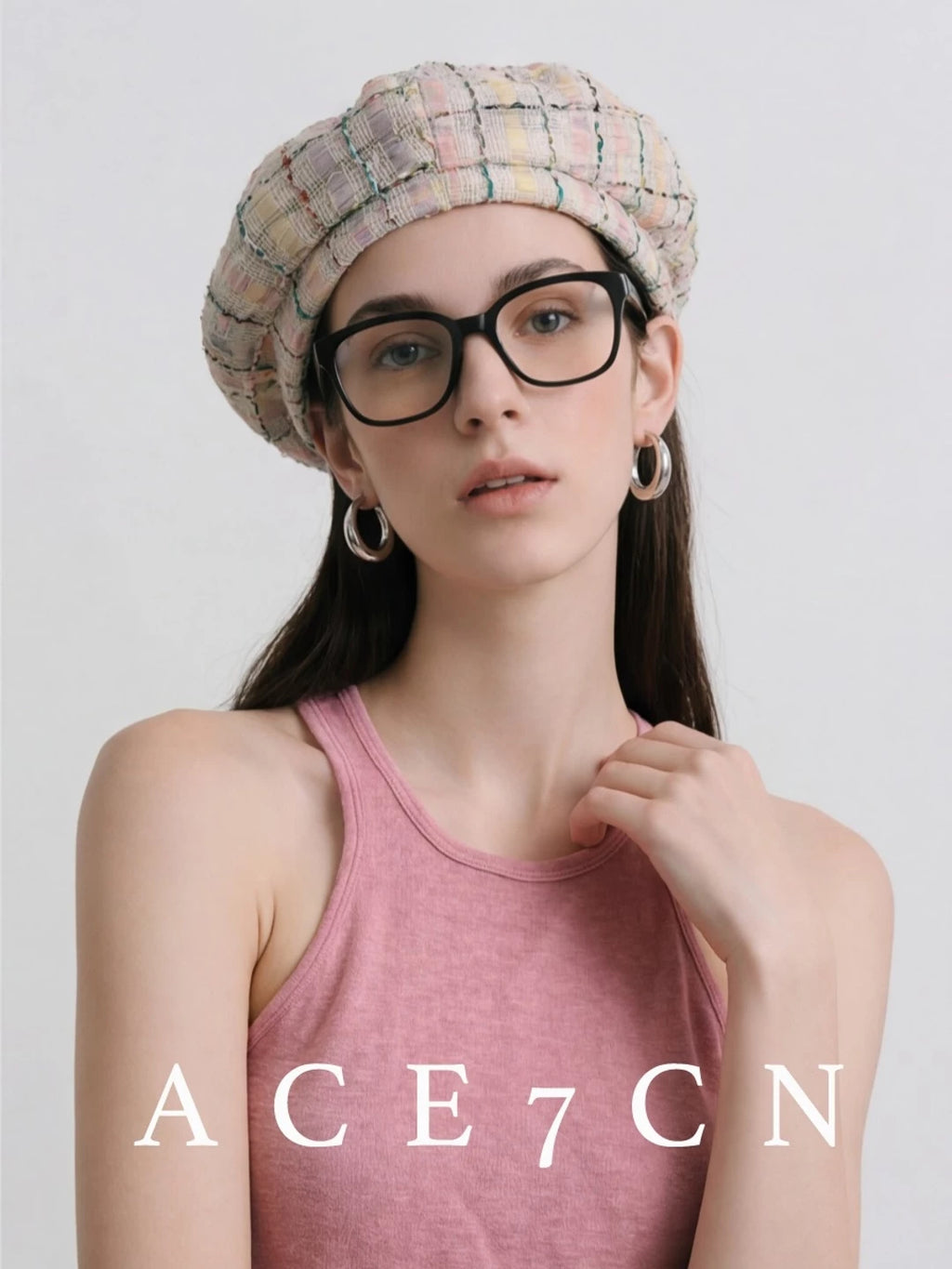 Hand-Stitched Tweed Painter Beret — ACE7CN