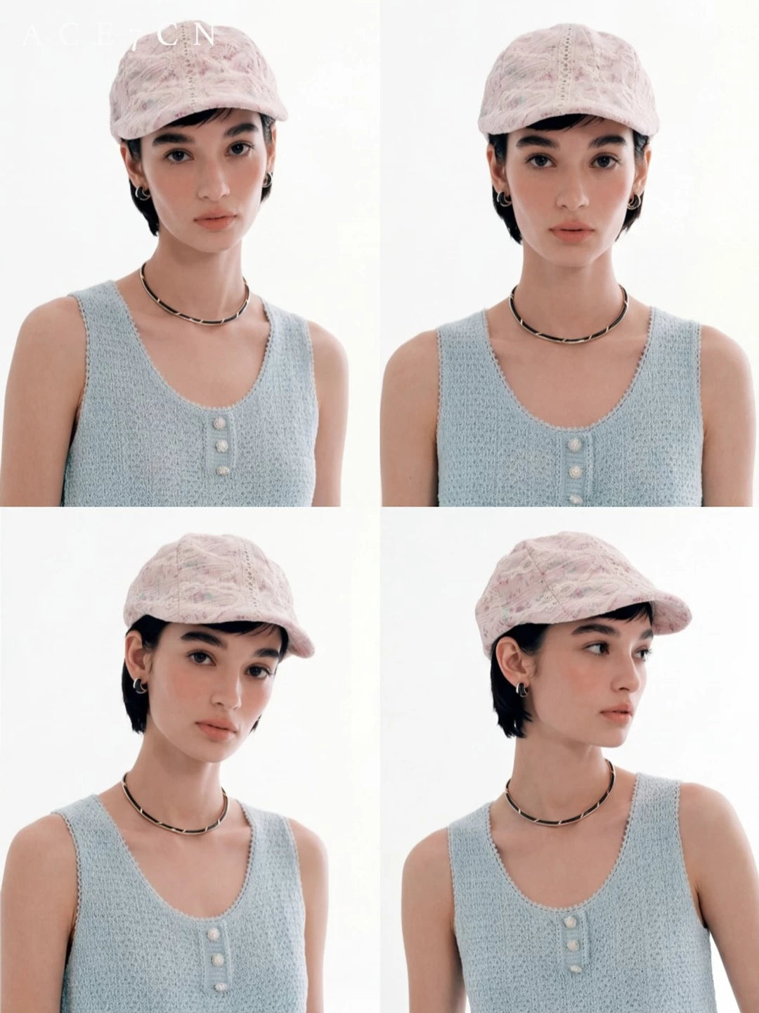 Embossed Lace Baseball Cap — ACE7CN