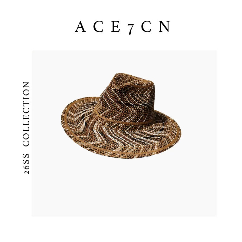 Hand-Woven Straw Panama Hat — ACE7CN