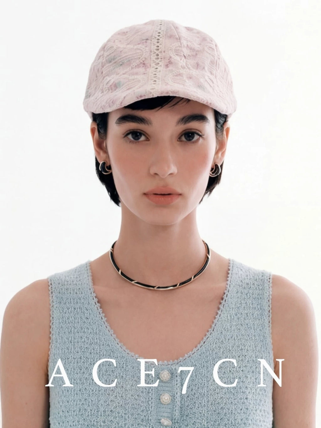 Embossed Lace Baseball Cap — ACE7CN