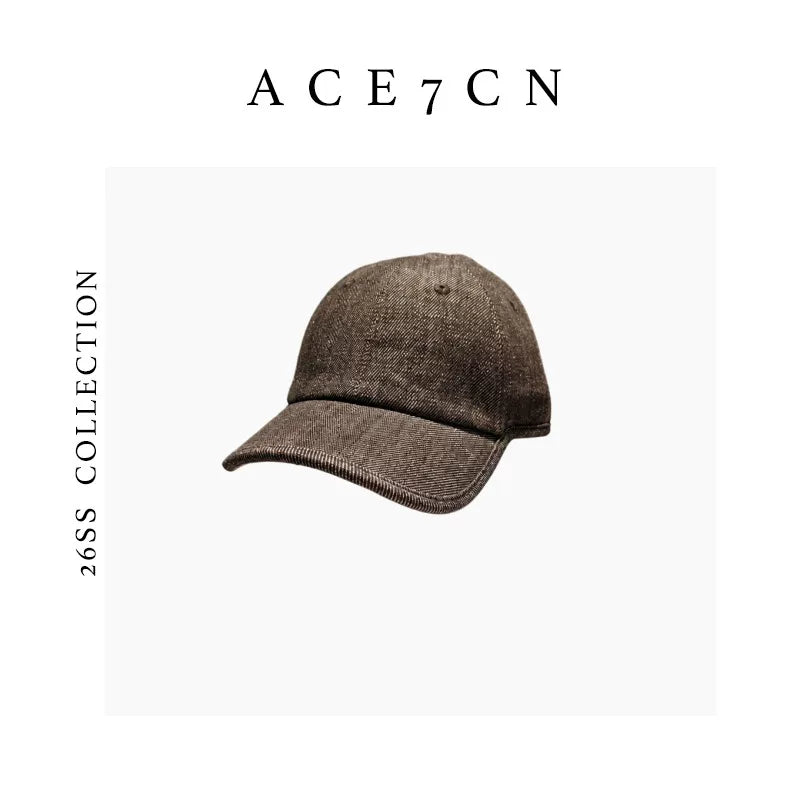 Cotton-Linen Equestrian Cap — ACE7CN