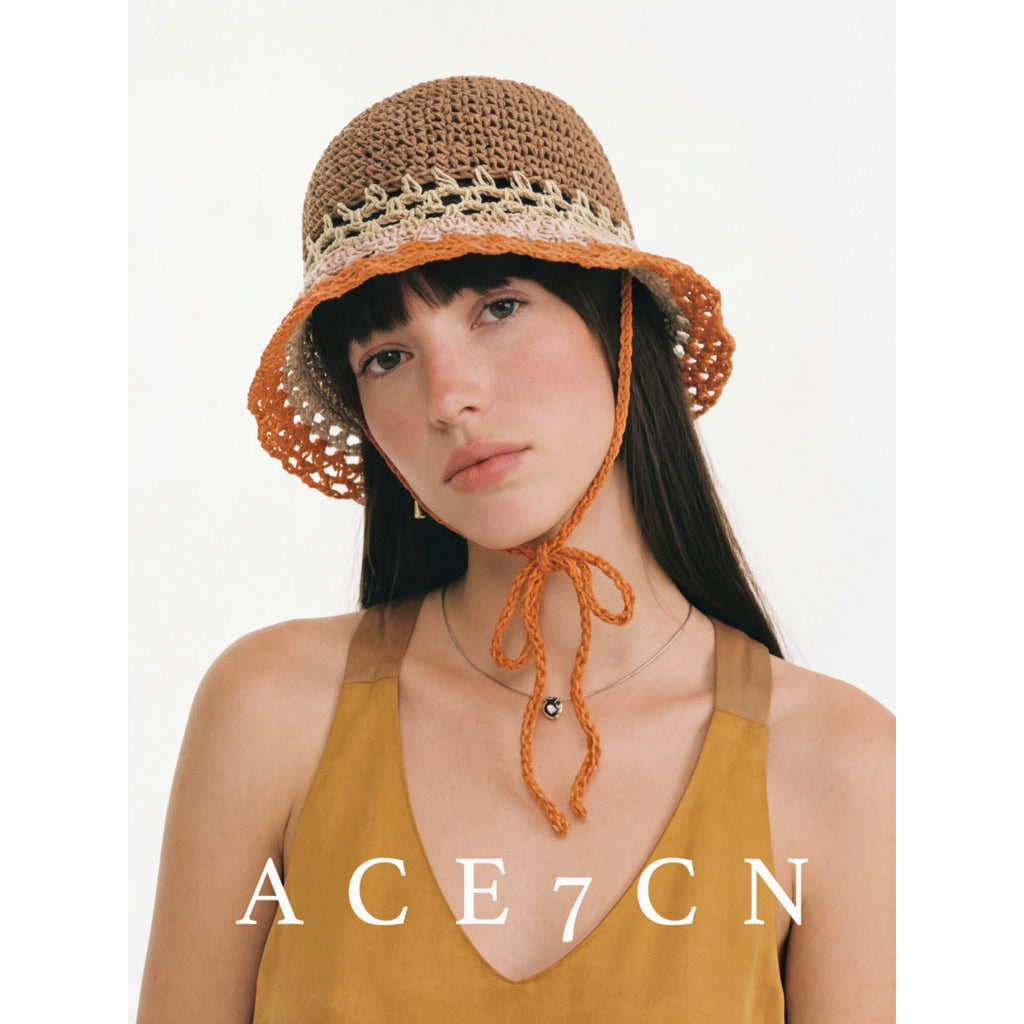 Rainbow Hand-Crochet Bucket Hat — ACE7CN