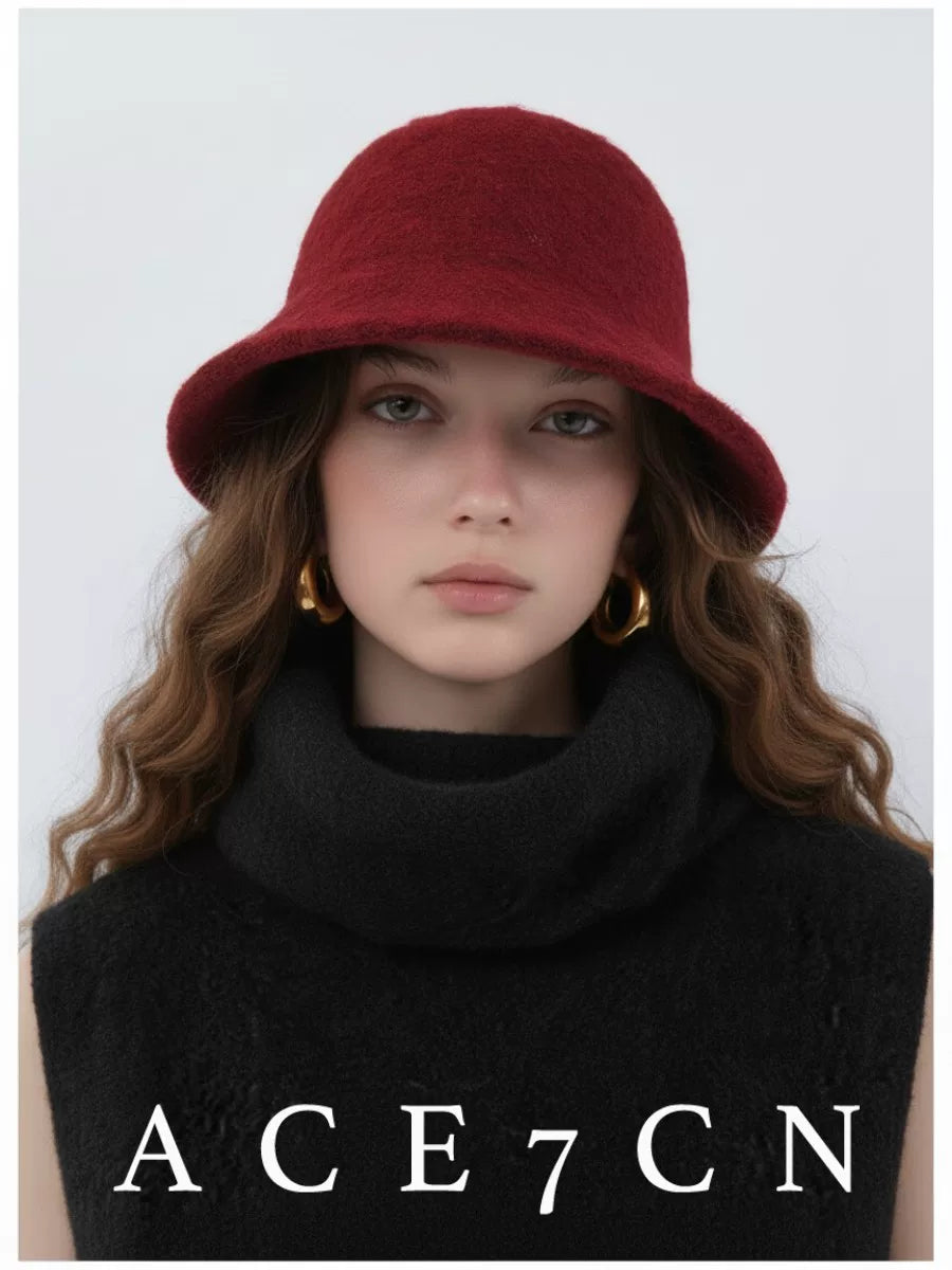 Knit Wool Bucket Hat — ACE7CN