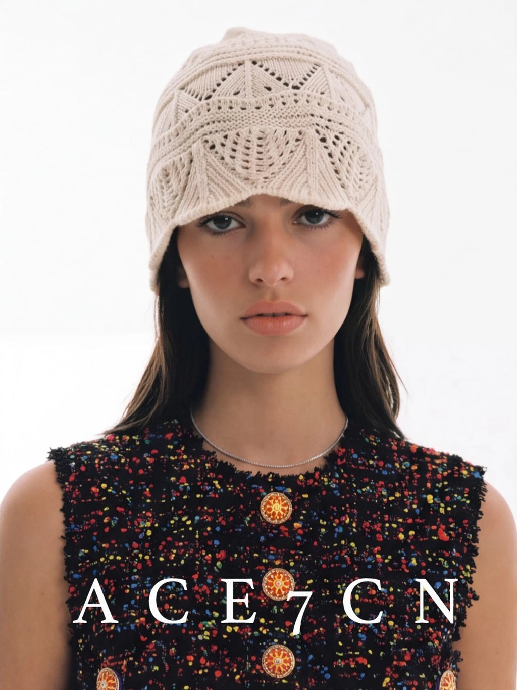 Slouchy Crochet Wrap Beanie — ACE7CN