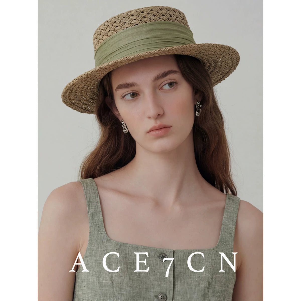 Openwork Silk-Straw Fedora — ACE7CN
