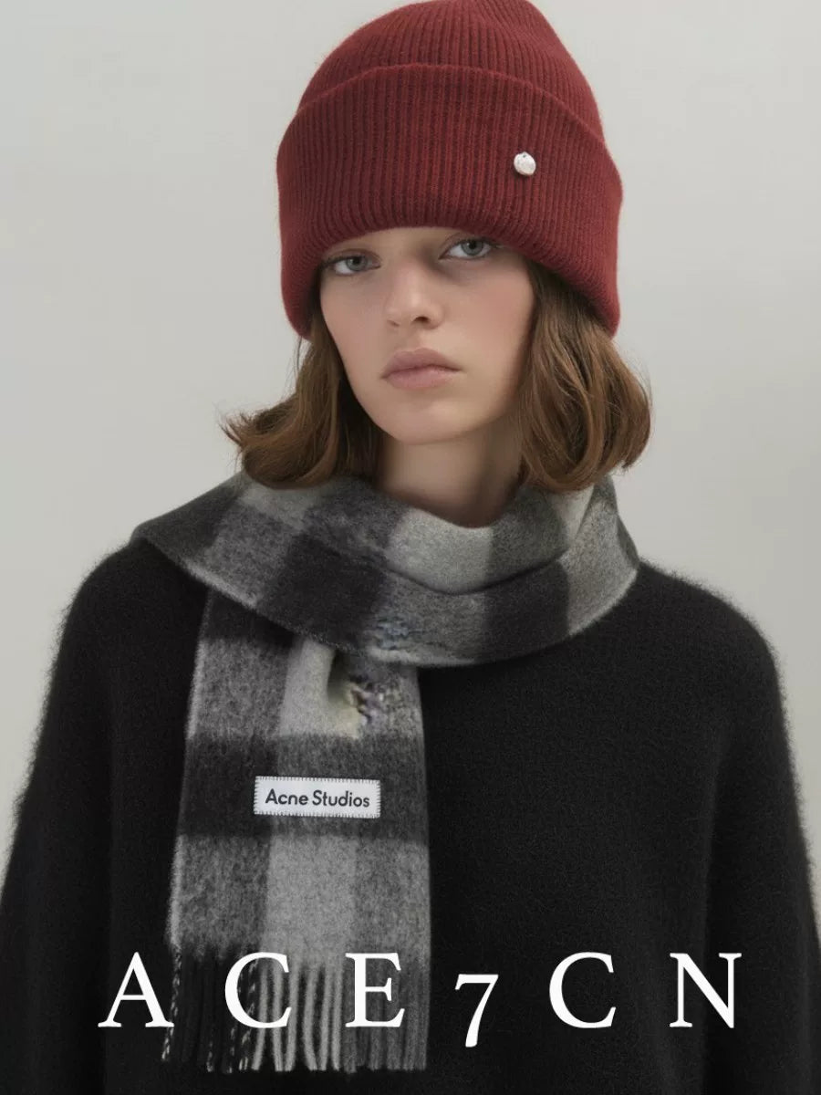 Roll-Brim Wool Ear-Flap Beanie — ACE7CN