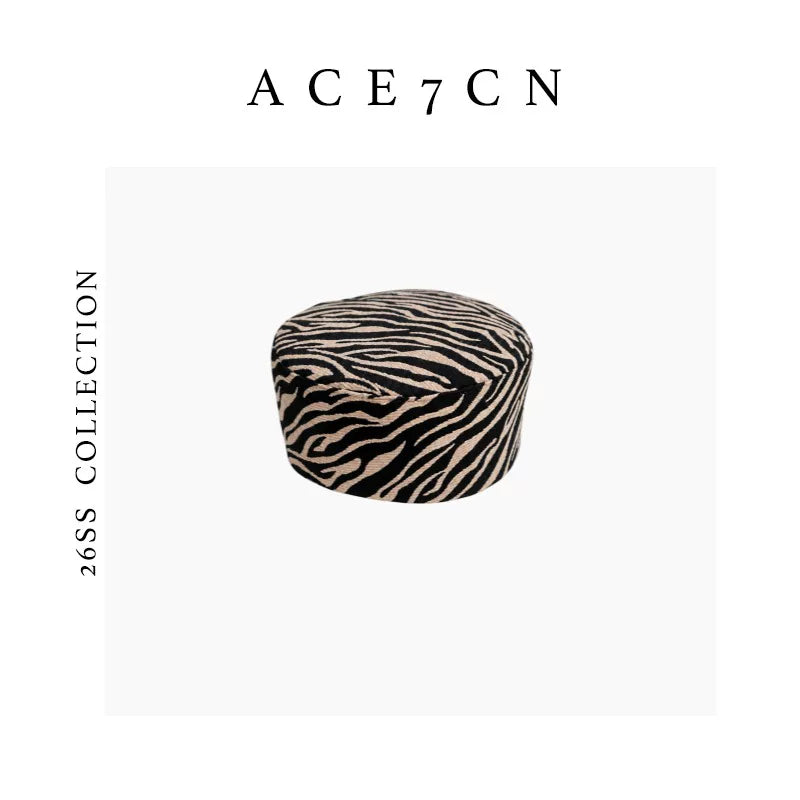 Zebra Pillbox Hat — ACE7CN