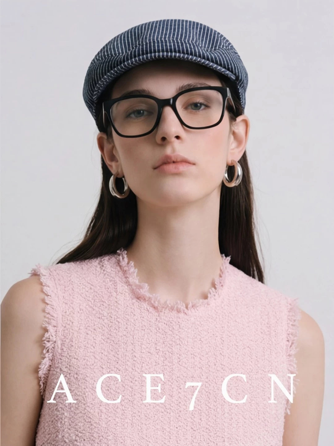 Multicolor Striped Flat Cap — ACE7CN