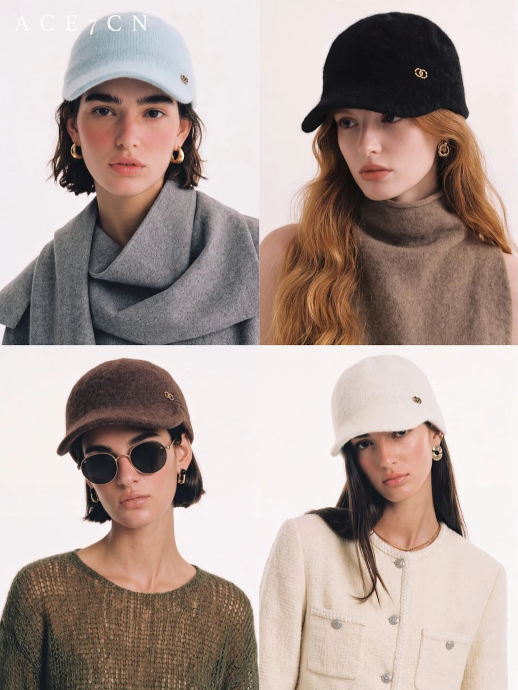 Knit Wool Baseball Cap — ACE7CN