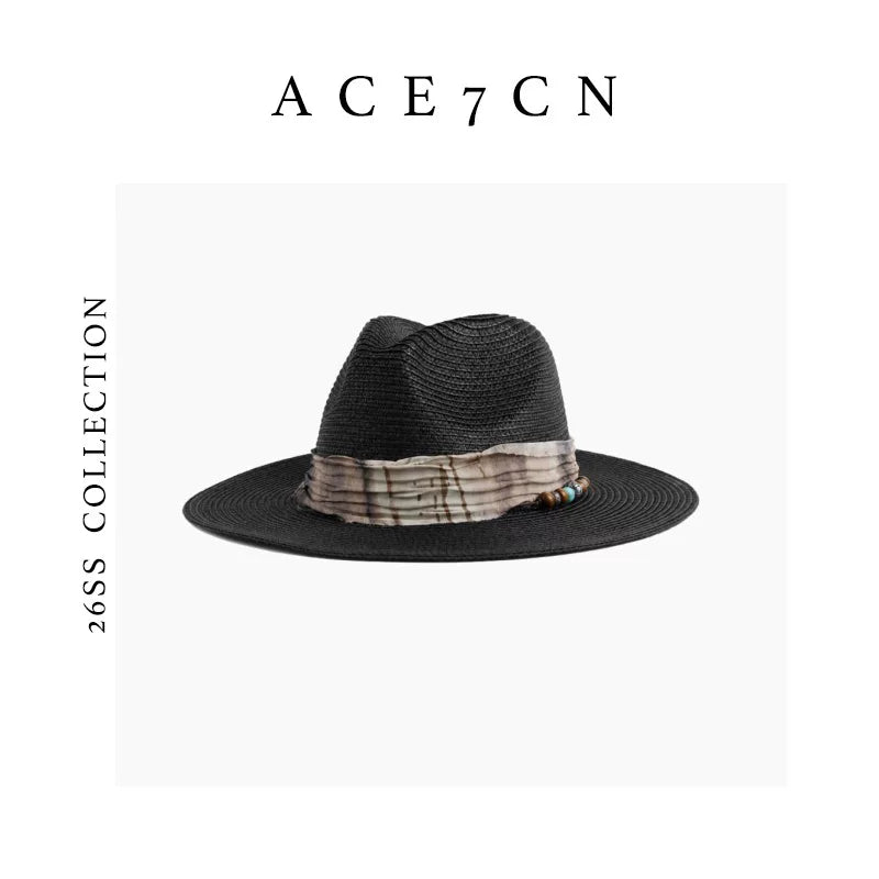 Ink-Wash Ribbon Western Fedora — ACE7CN