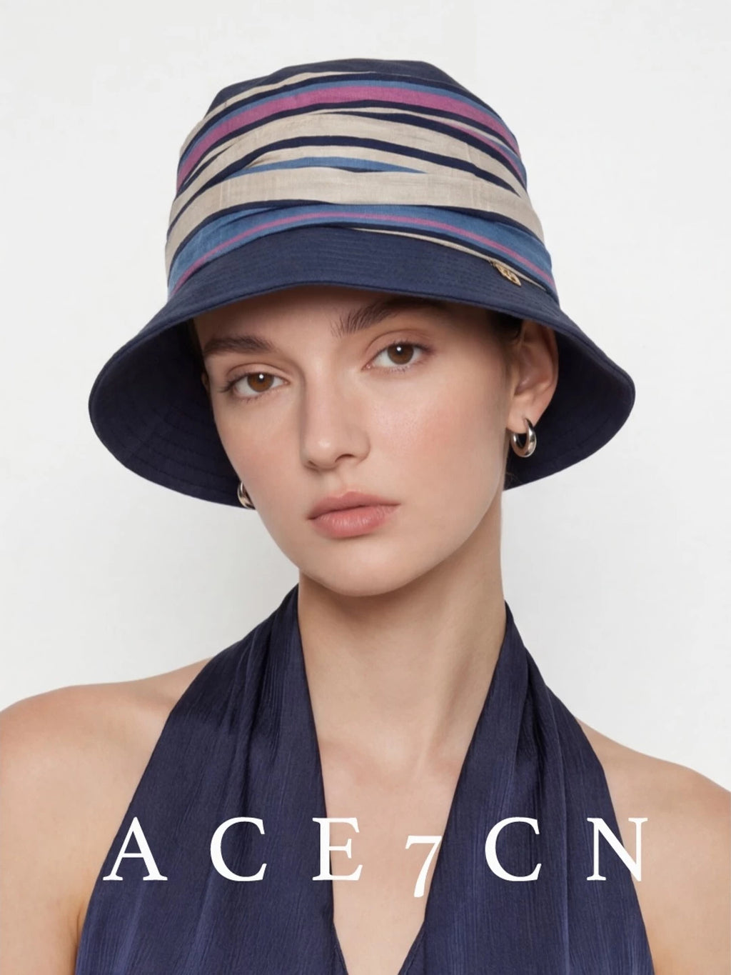 Fine Multi-Stripe Bucket Hat — ACE7CN