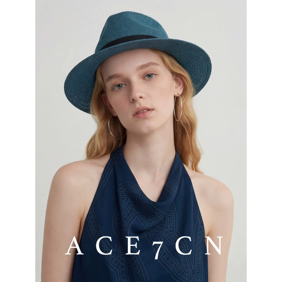 Western Straw Panama Hat — ACE7CN