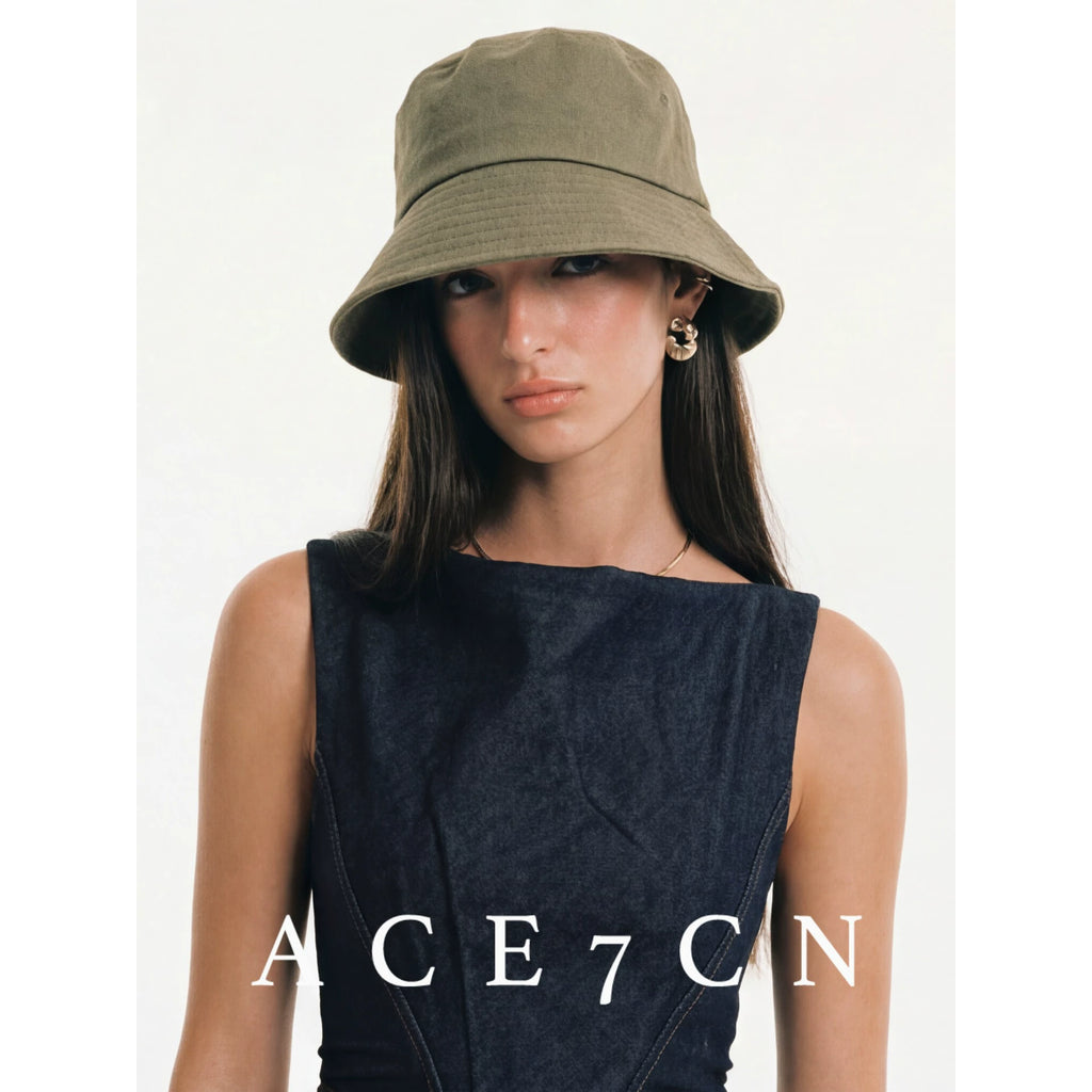 Foldable Plain Bucket Hat — ACE7CN
