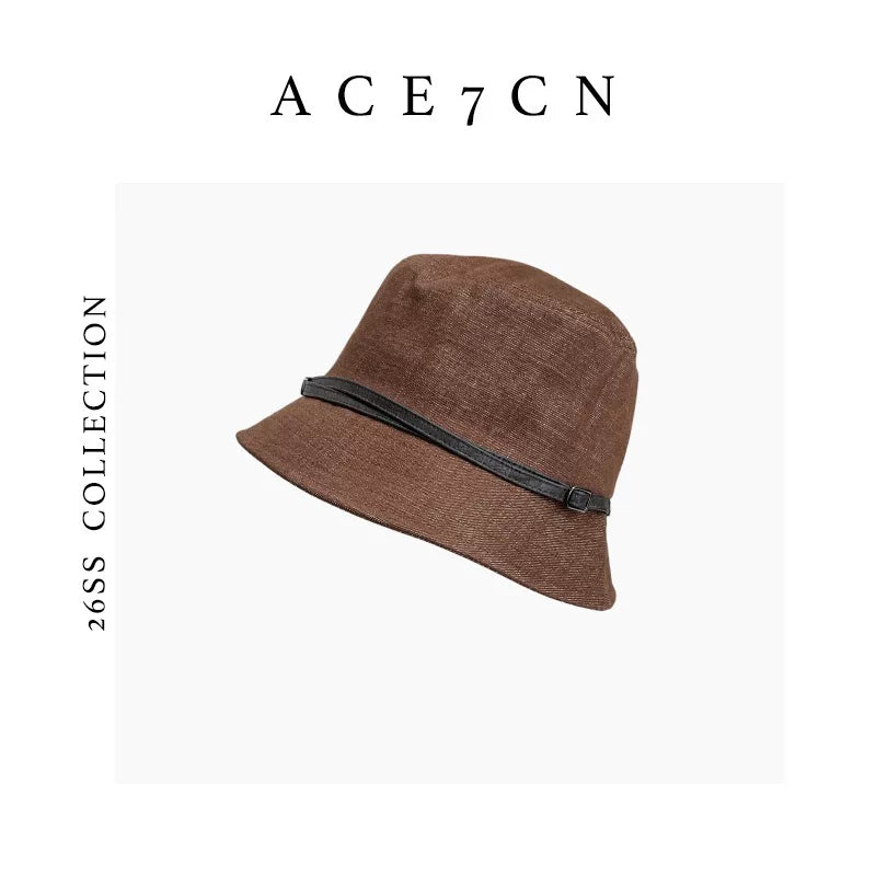 Downturned-Brim Bucket Hat — ACE7CN