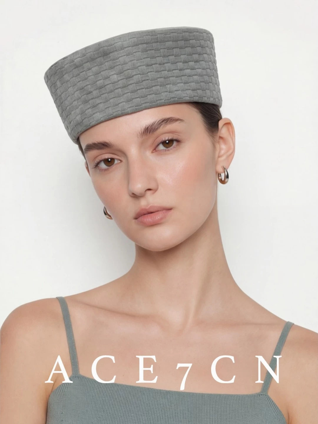 Soft Woven Pillbox Hat — ACE7CN