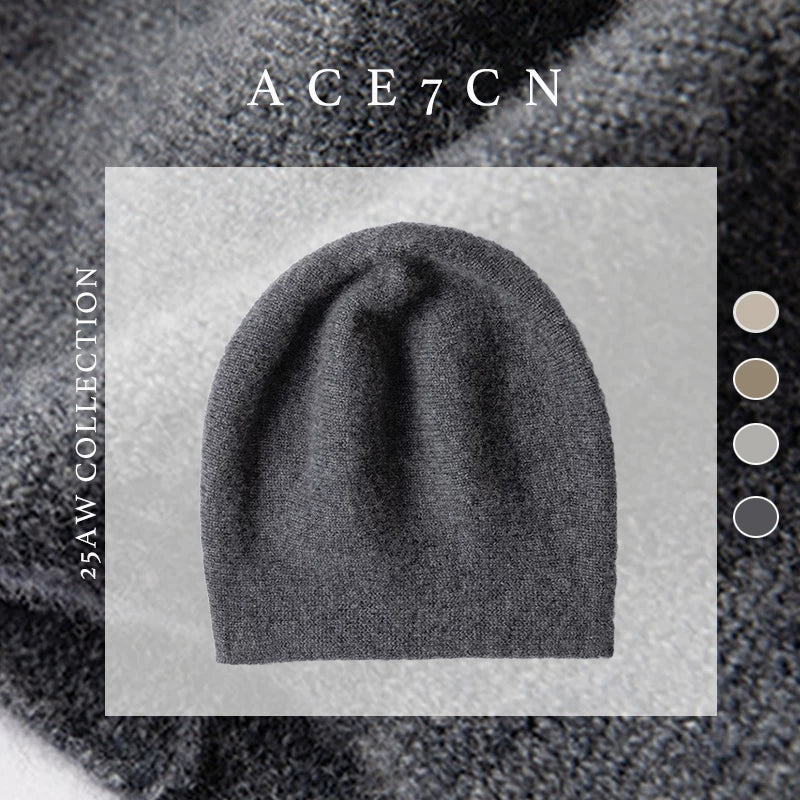 Slouchy Cashmere Beanie — ACE7CN