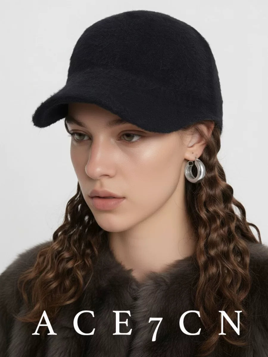 Urban Casual Knit Beanie No-Makeup Essential Warm Fluffy